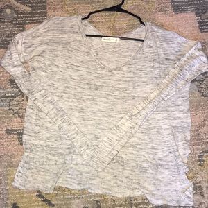 Abercombie & Fitch heathered grey long sleeve
